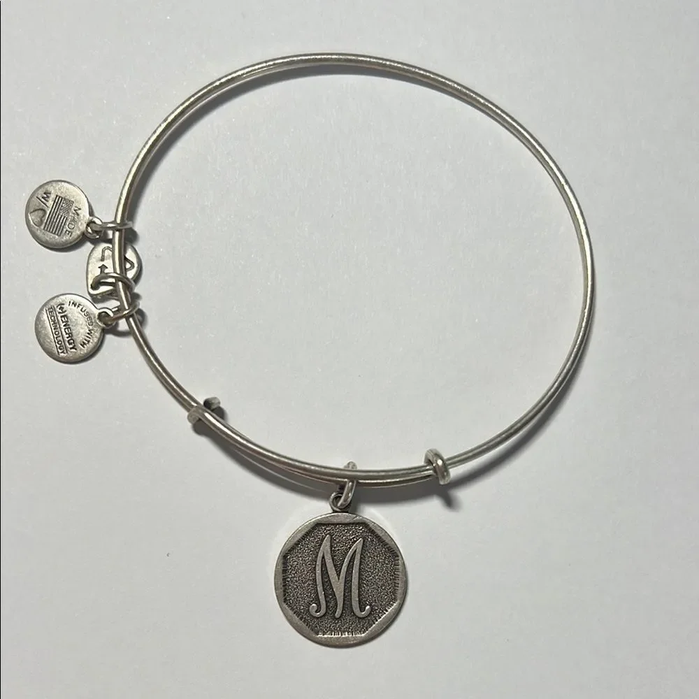 Alex and Ani Silver Initial M bracelet